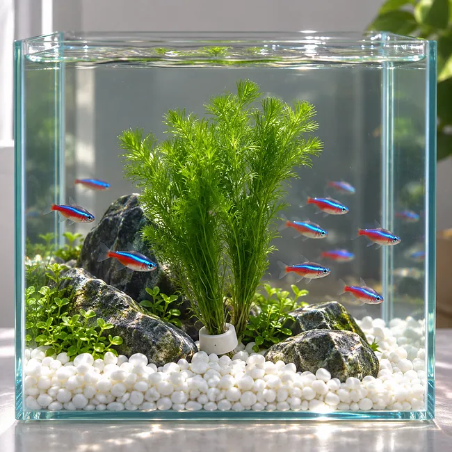 🌿 Emerald Feather Aquatic Grass – Easy-Grow Live Aquarium Plant 🐟