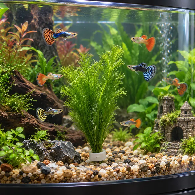 🌿 Emerald Feather Aquatic Grass – Easy-Grow Live Aquarium Plant 🐟