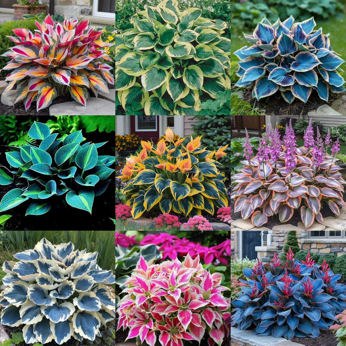 MIX COLORS-THE RESILIENT BEAUTY: SHADE-TOLERANT AND COLD-HARDY HOSTA FLOWERS