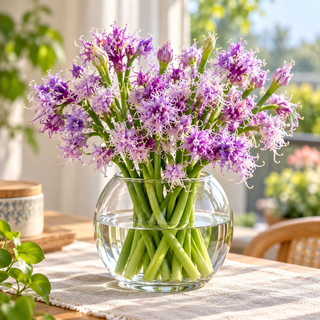Hydroponic Garlic Scape Flower Bulbs