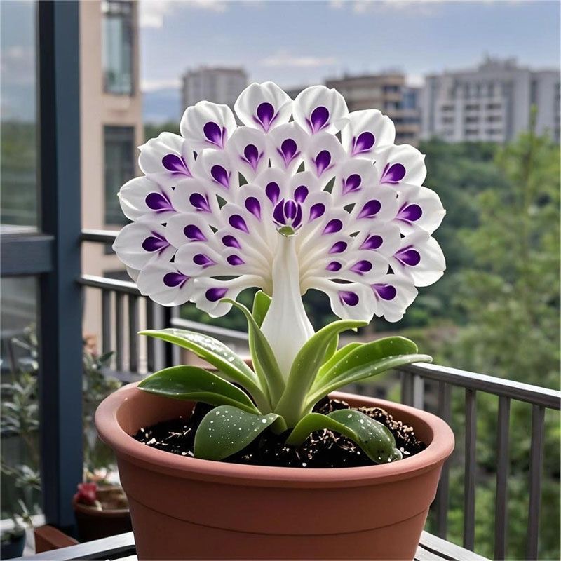 🌈 Rainbow Peacock Flower Bulb – Grow Your Magical Garden Showstopper