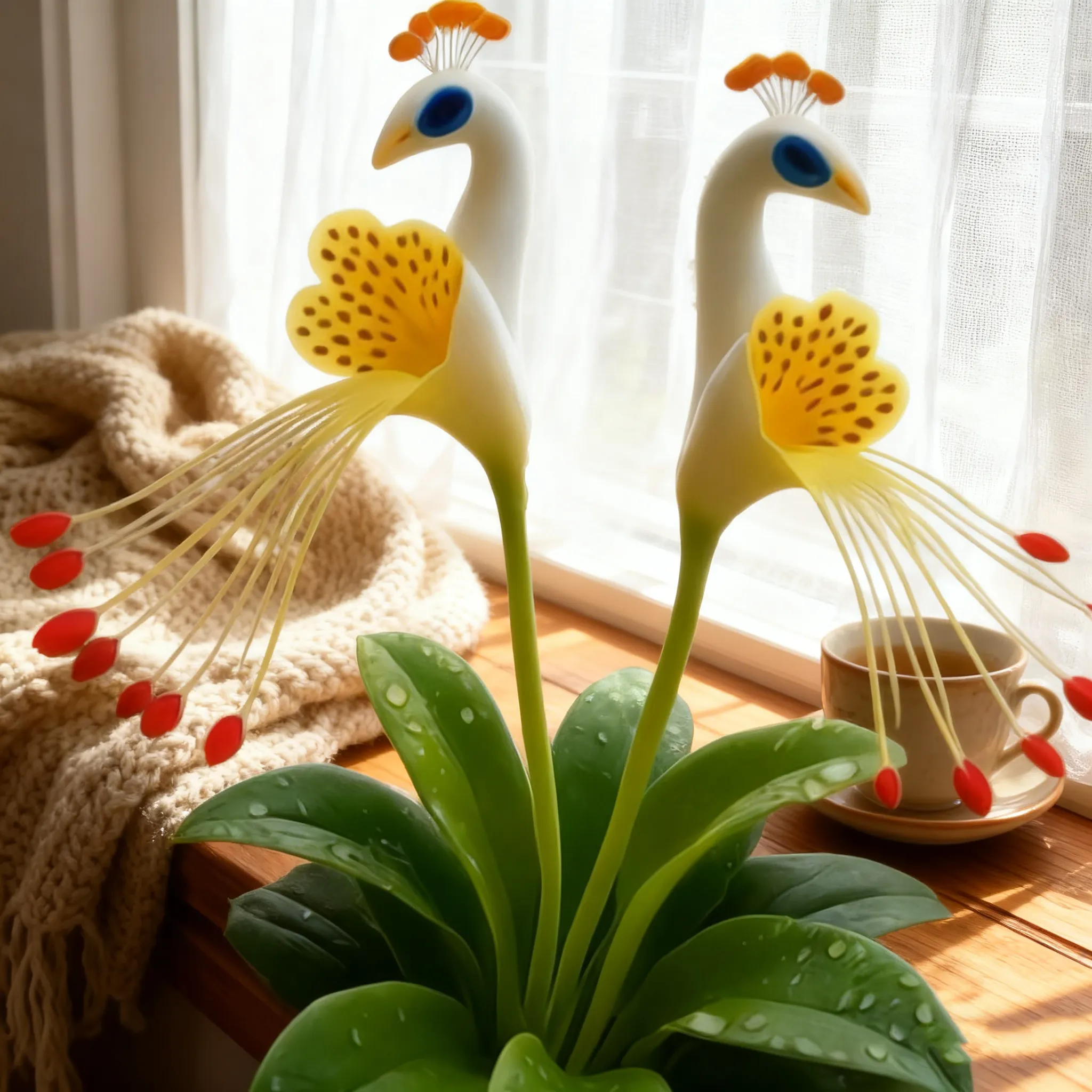 Peacock Bloom ornamental garden concept artwork
