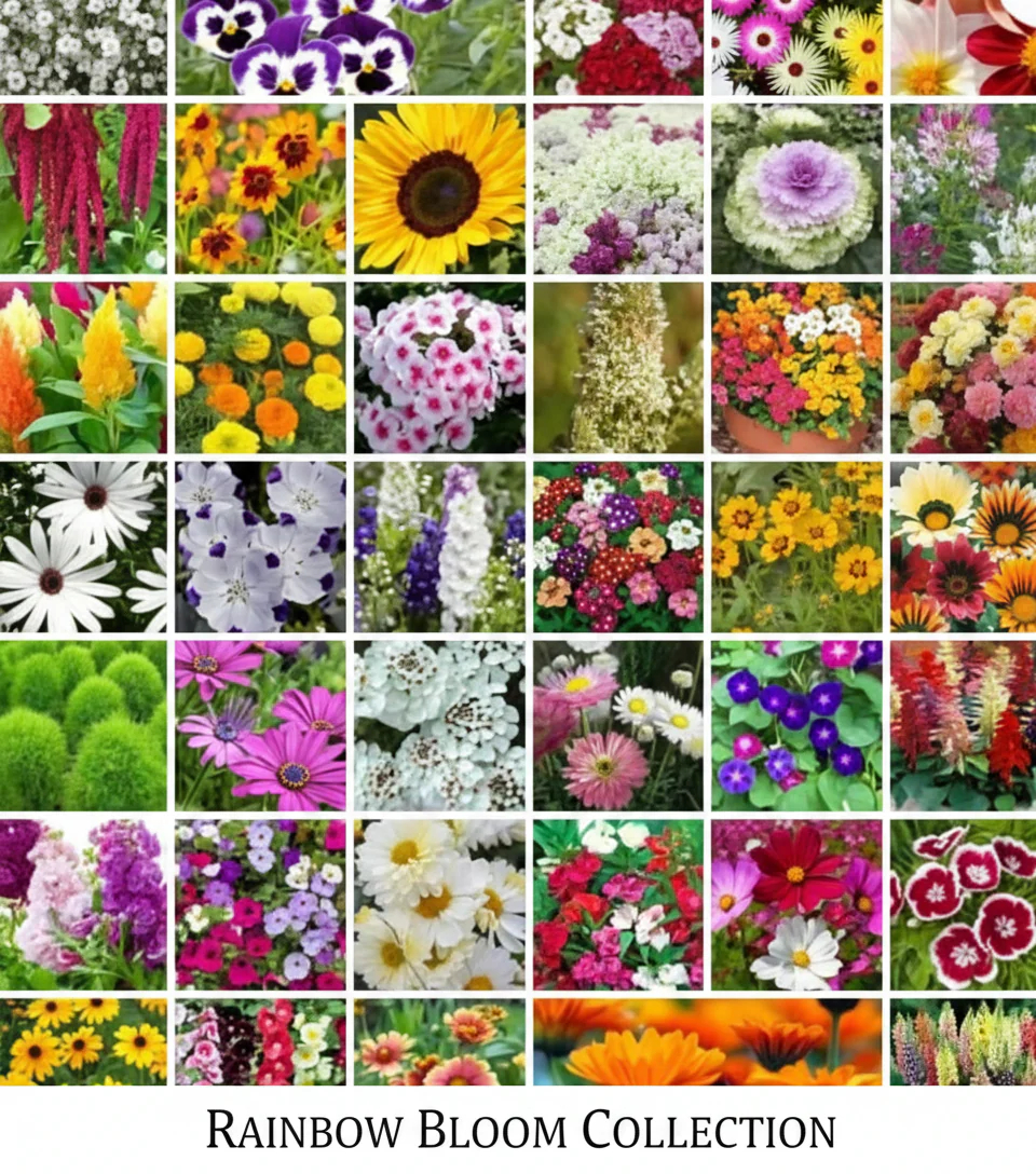 🌷 45 in 1 Flower Seeds Combo Pack | Home Garden Growing Kit