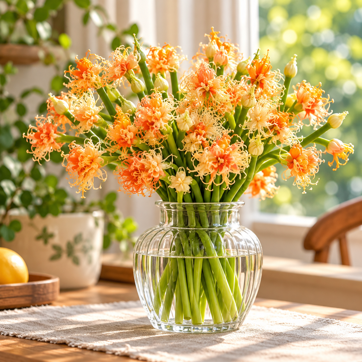 Hydroponic Garlic Scape Flower Bulbs