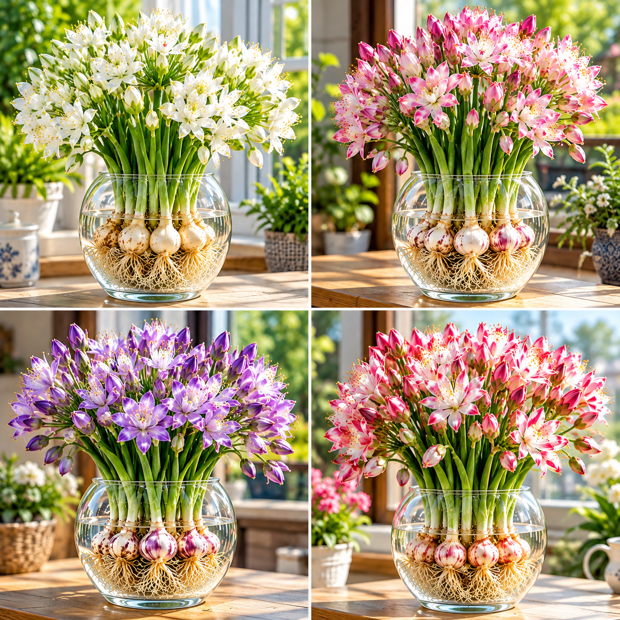 Hydroponic Garlic Scape Flower Bulbs