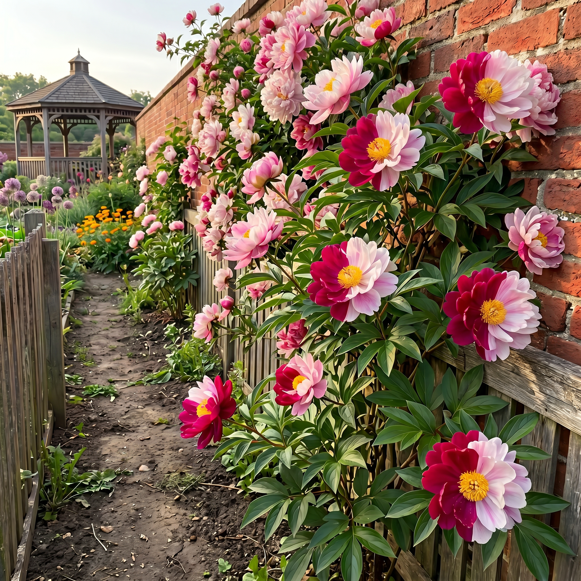 🌸 Rare Climbing Peony Bulbs🪴Big Full Blooms, Cold Hardy Perennial, Eas