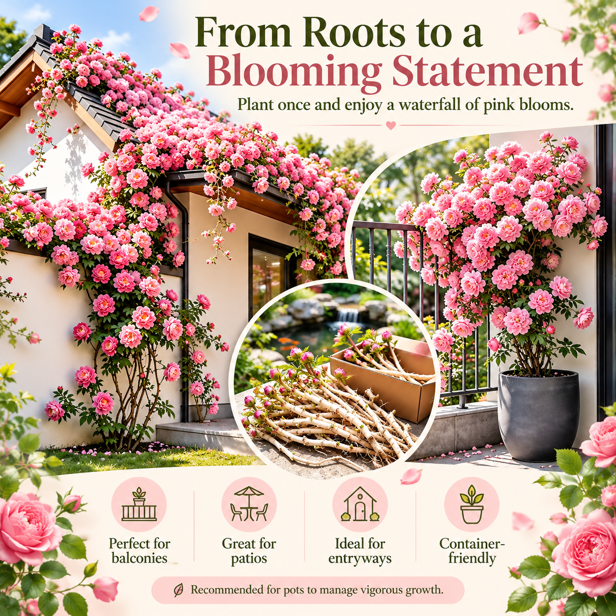 🌸 Double Climbing Peony Vine Hardy Perennial Garden Climber for Indoor & Outdoor Beauty