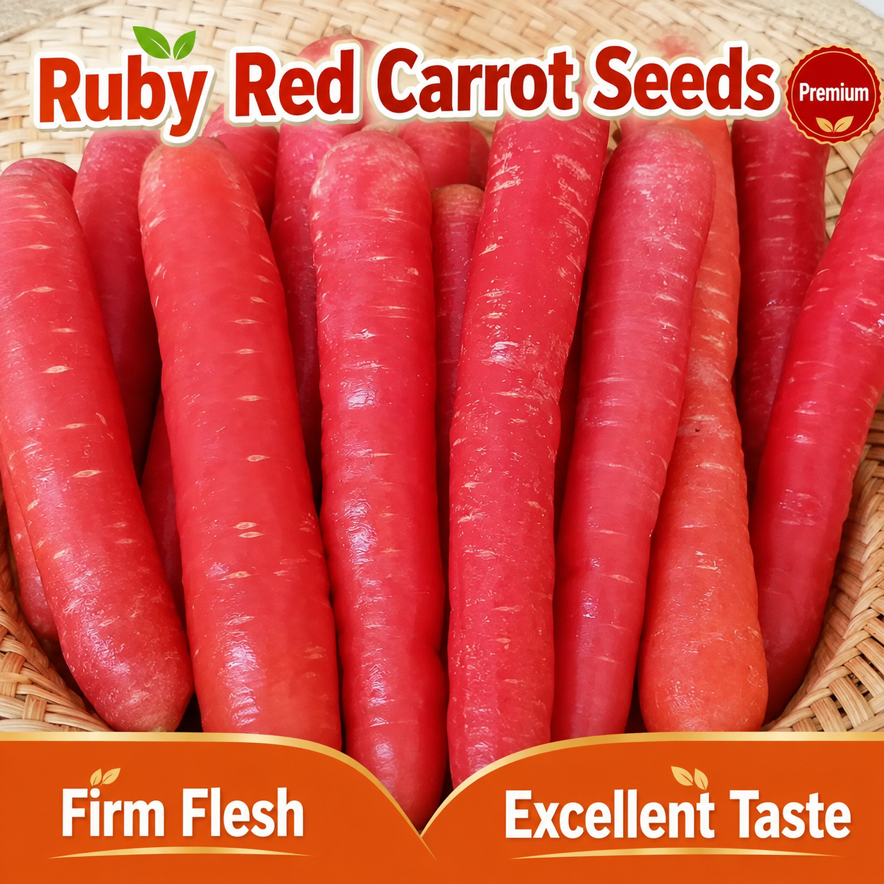 A collection of multi-colored carrots Seeds