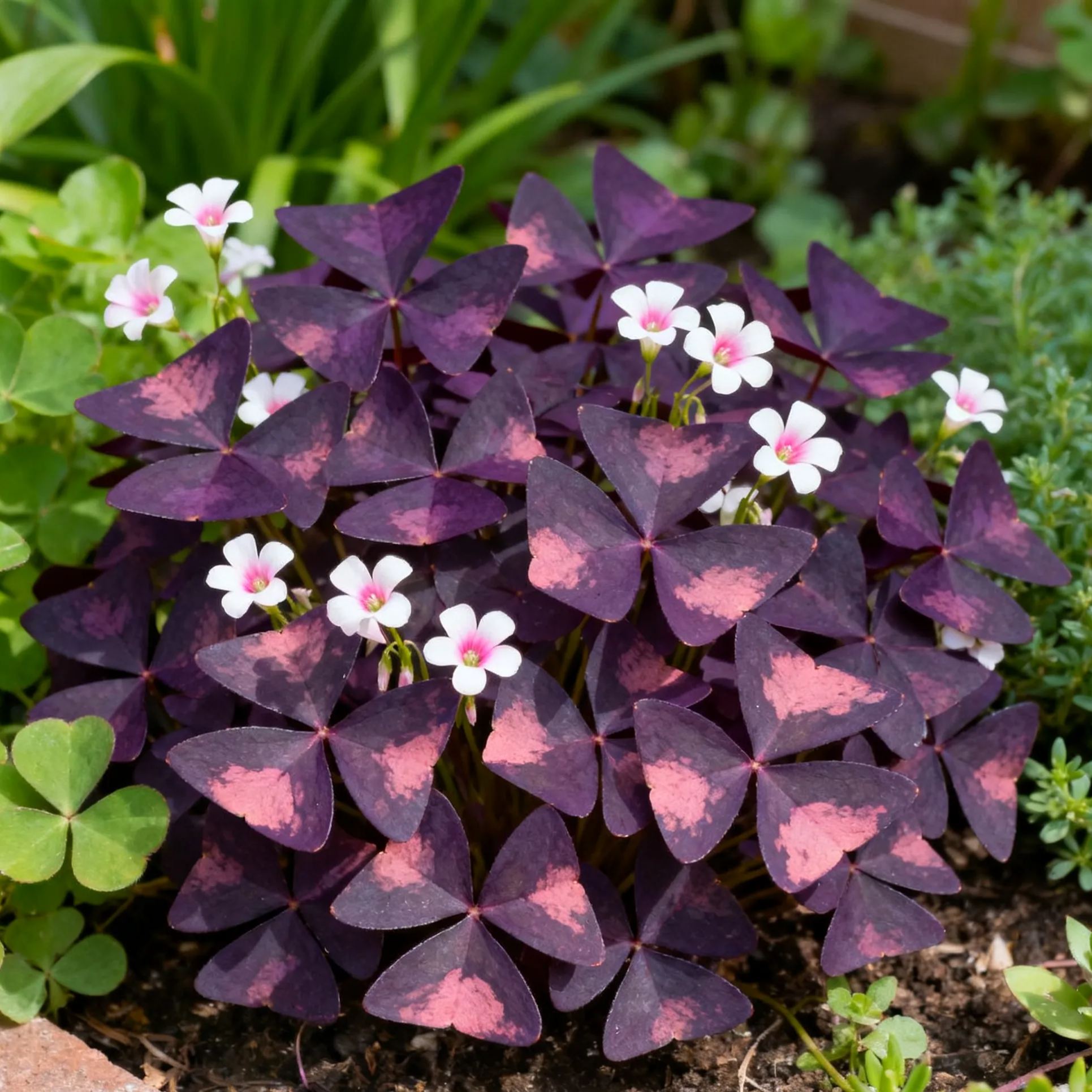 Oxalis Triangularis Purple Shamrock Good Luck Plant
