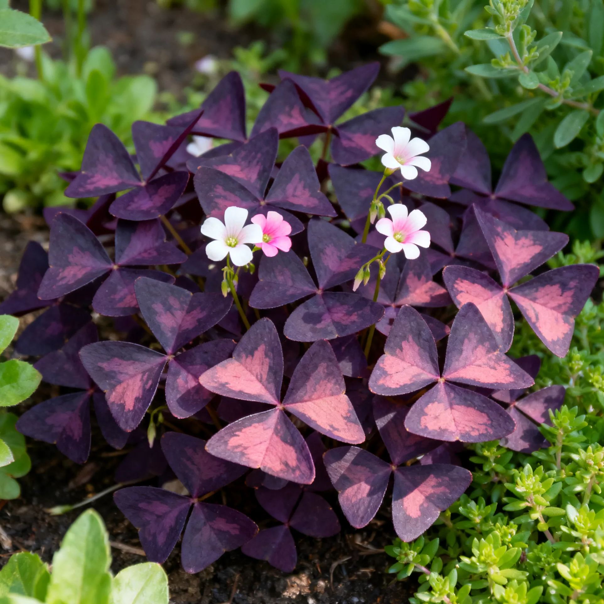 Oxalis Triangularis Purple Shamrock Good Luck Plant