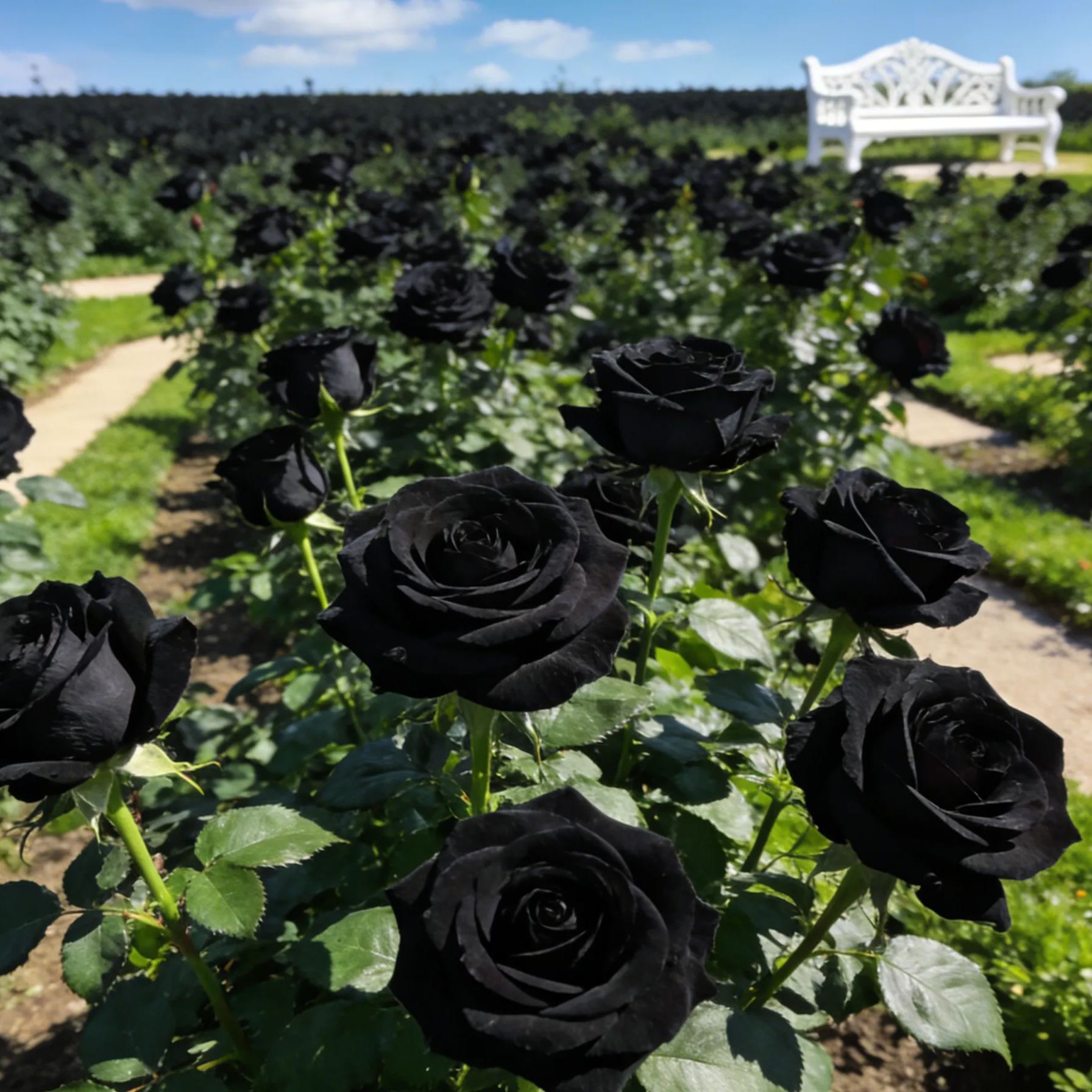 🖤Rare Black Rose Seeds for Planting, Heirloom, No-GMO 200+ Beautiful Flower Seeds Home Garden Bonsai
