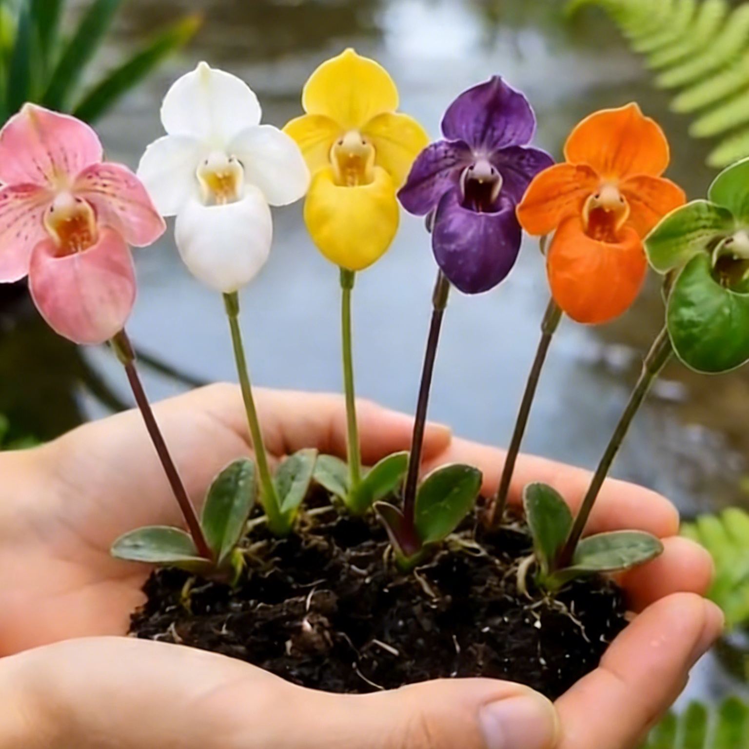🌿 Bloom with Grace: Paphiopedilum（Slipper Orchids） Nature’s Most Elegant Surprise 💕