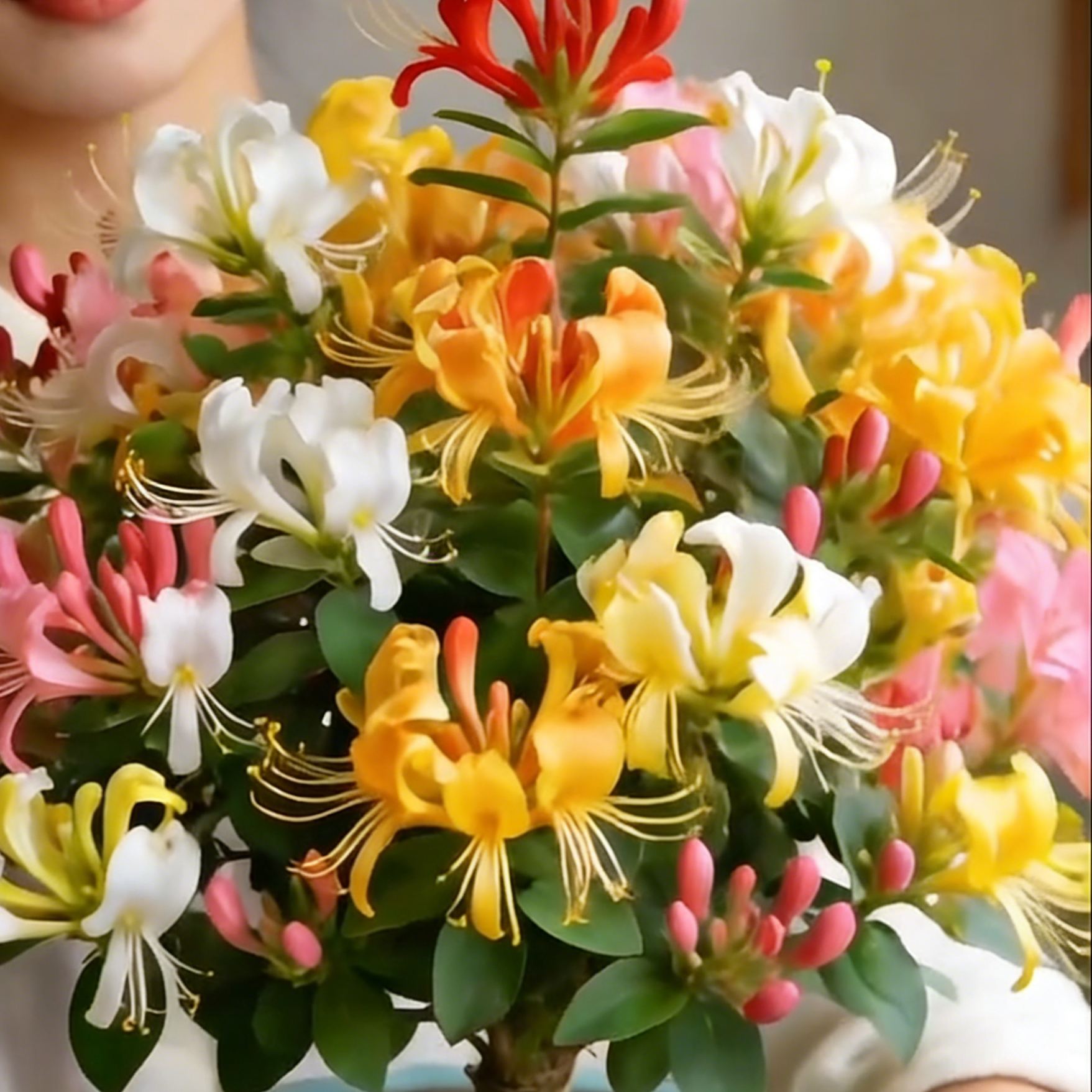 Colorful Honeysuckle Seeds 👍Flowers that are good for your health🌿