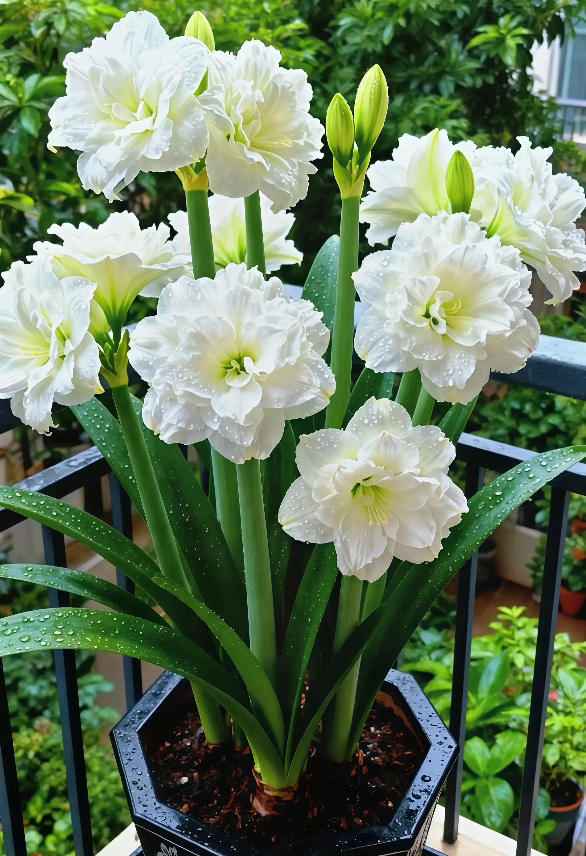 🌺 Double-Petaled Perfume Amaryllis Bulbs Luxury blooms, rich fragrance—turn every season into a floral show!