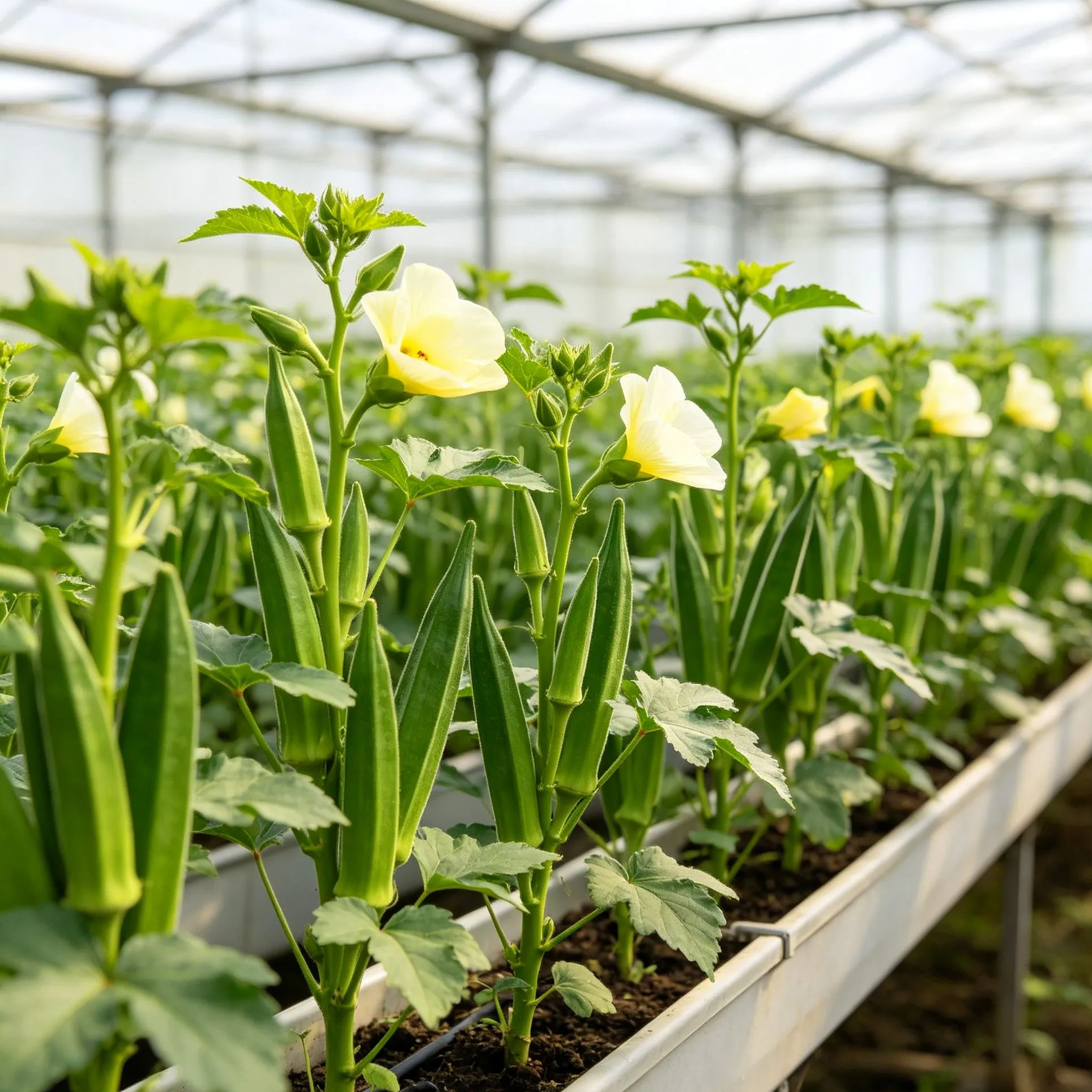 The Growing Journey of Okra🌱 From Tiny Seeds to Bountiful Harvest