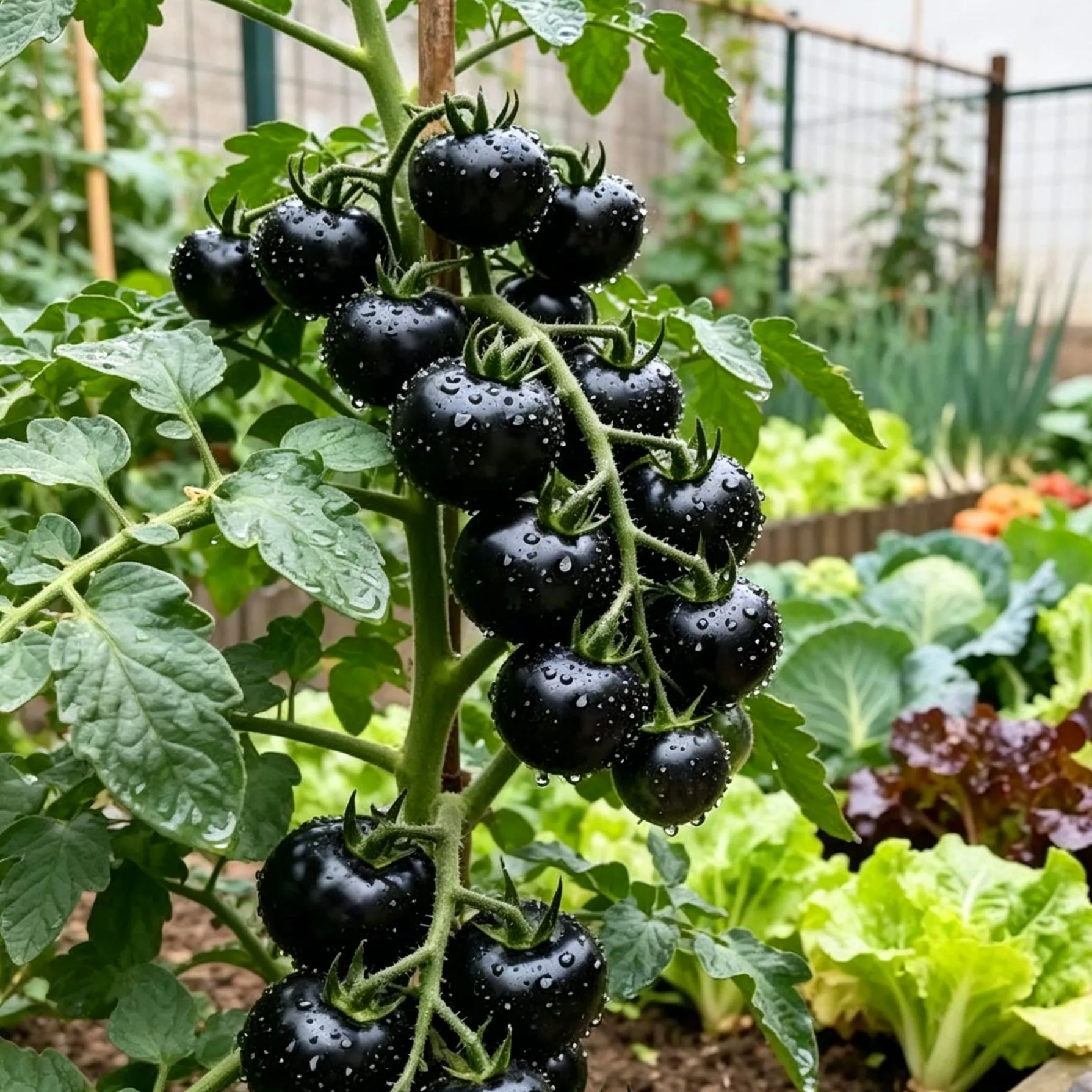 🍅Black Pearl Tomato Seeds - Black Beauty Queen