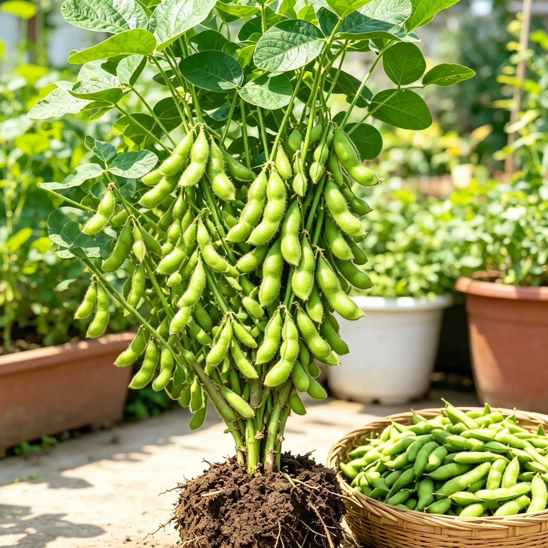 🌱 Dwarf Edamame Seeds – Big Harvests in Small Spaces!