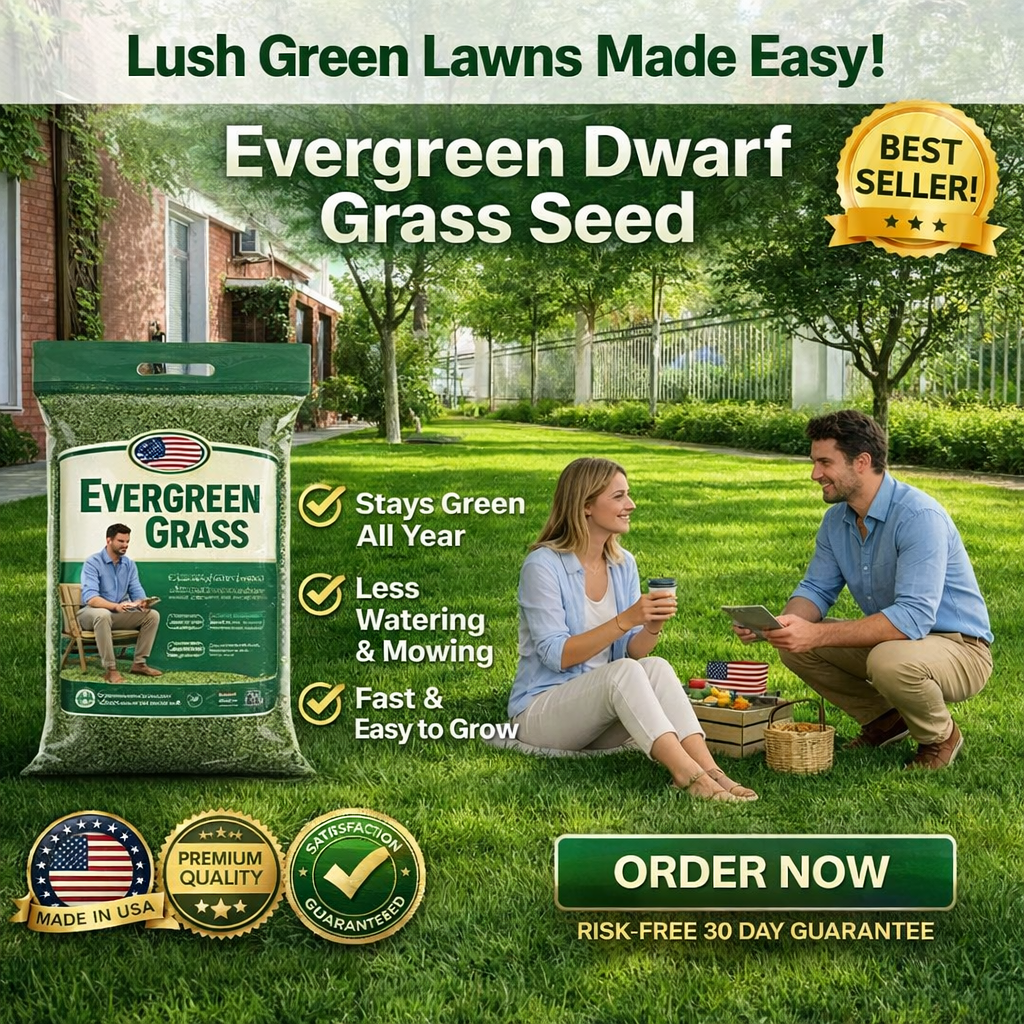 🔥Last Day Promotion 49% OFF🔥🌱2026 Evergreen Dwarf Grass Seed for Four