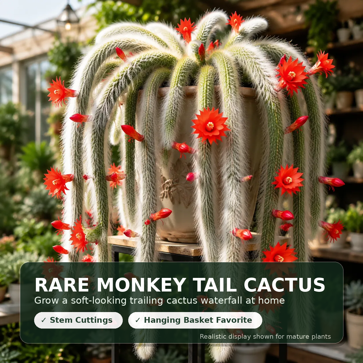 Monkey Tail Cactus home garden decor