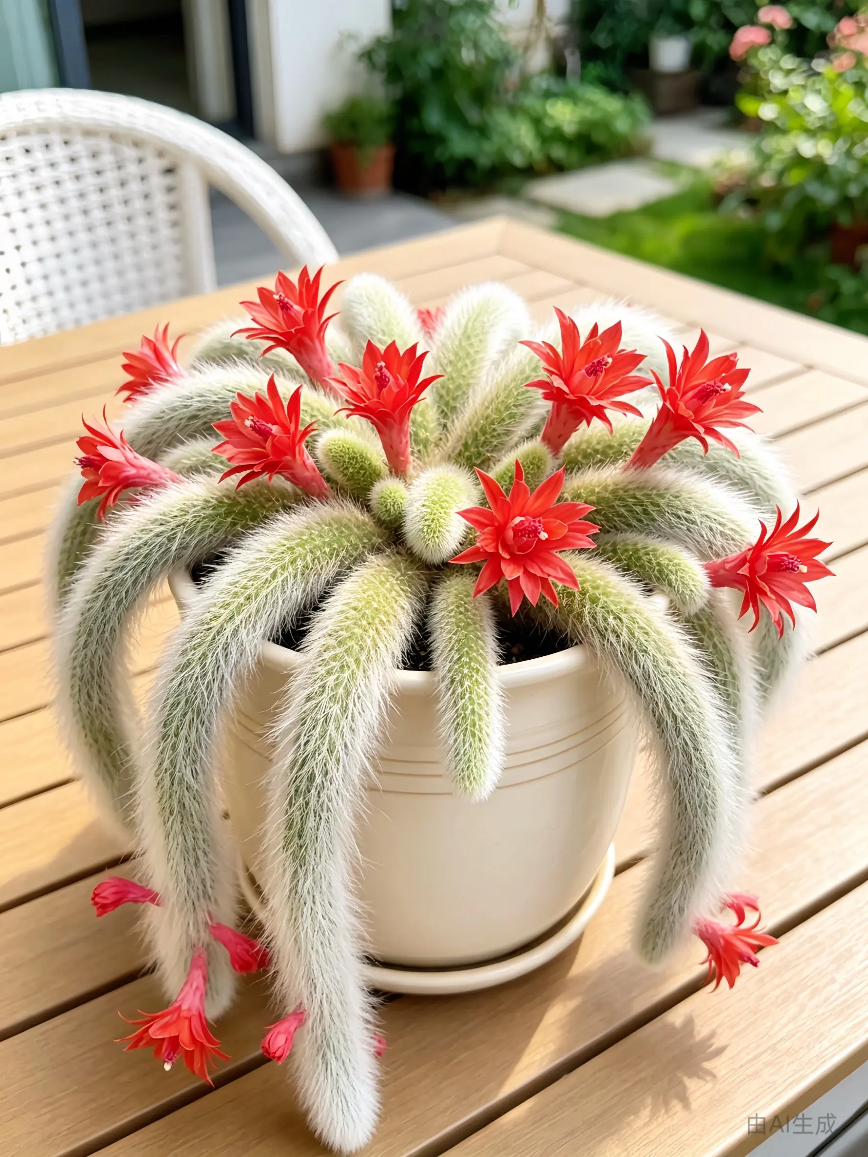 🌵Rare Monkey Tail Cactus - A Living Waterfall of Soft, Fluffy Beauty