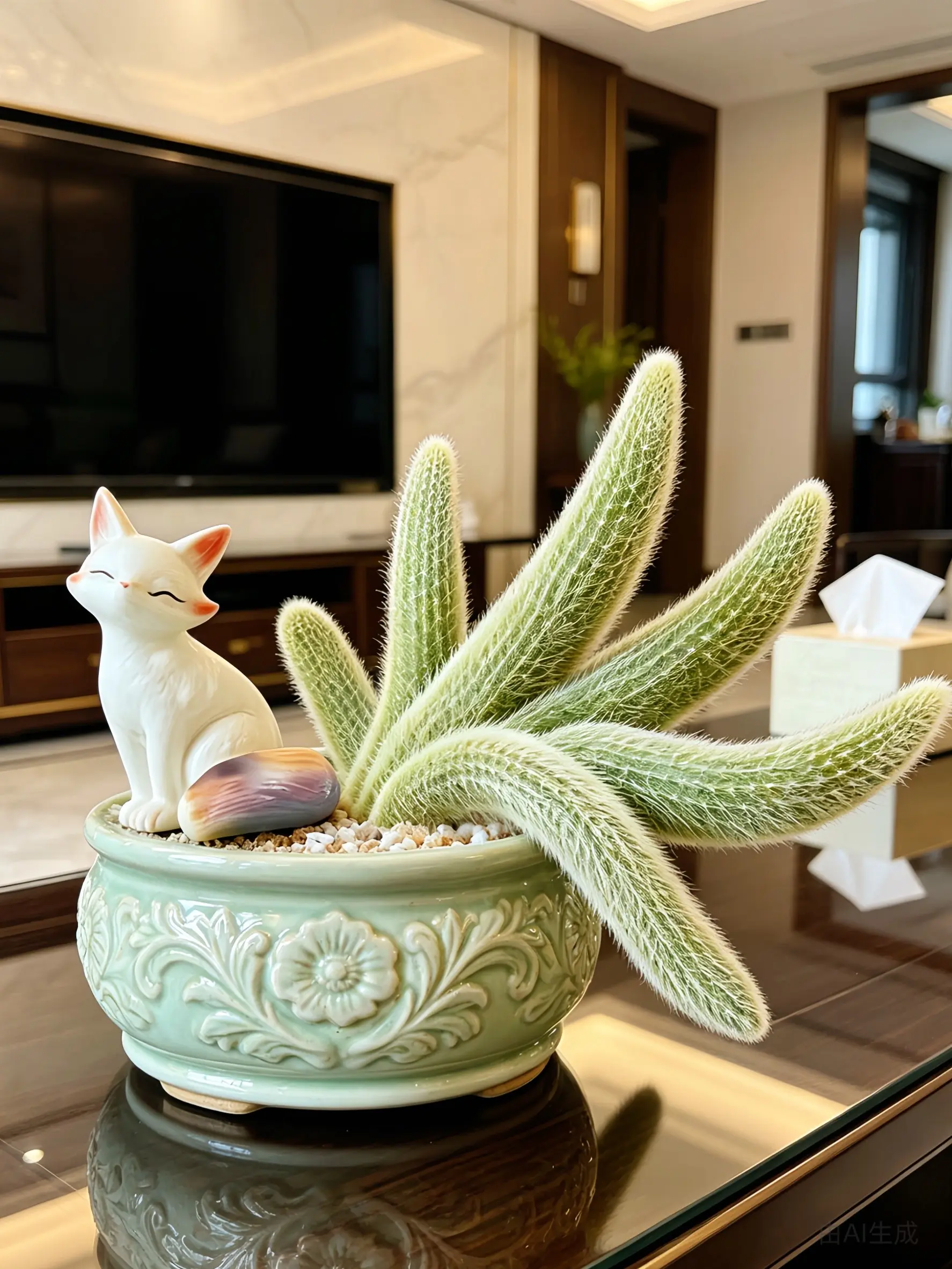 🌵Rare Monkey Tail Cactus - A Living Waterfall of Soft, Fluffy Beauty