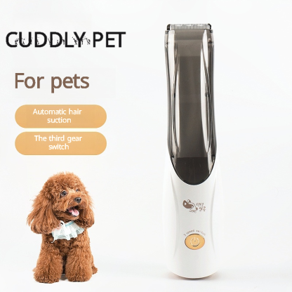 CuddlyPro TurboGroom Pet Clipper - Ceramic Blades, Turbo Suction & 3-Speed Adjustable Hair Trimmer