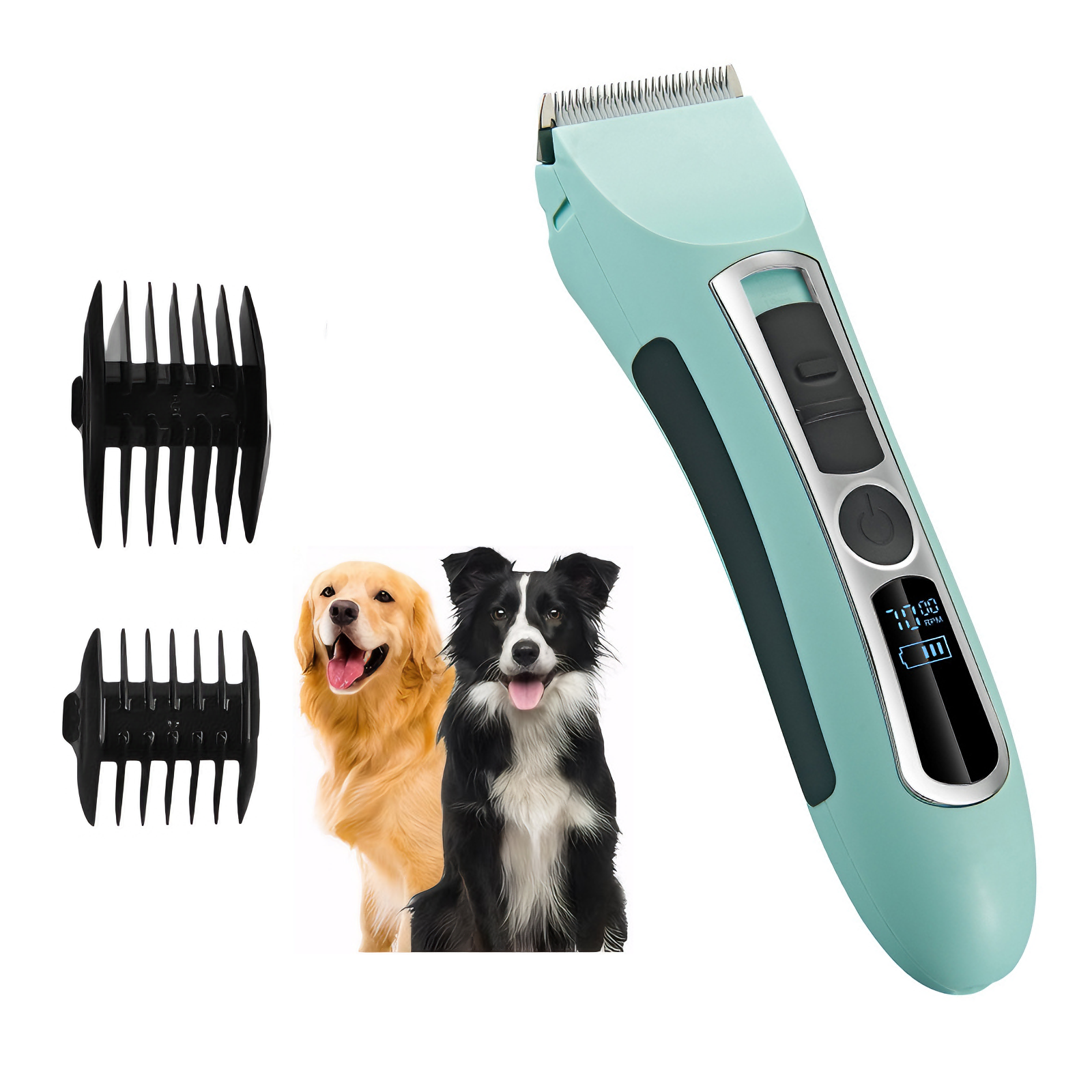Professional Pet Grooming Clipper – Ceramic Blade, 60dB Quiet, 5H Long-Lasting, USB Rechargeable  