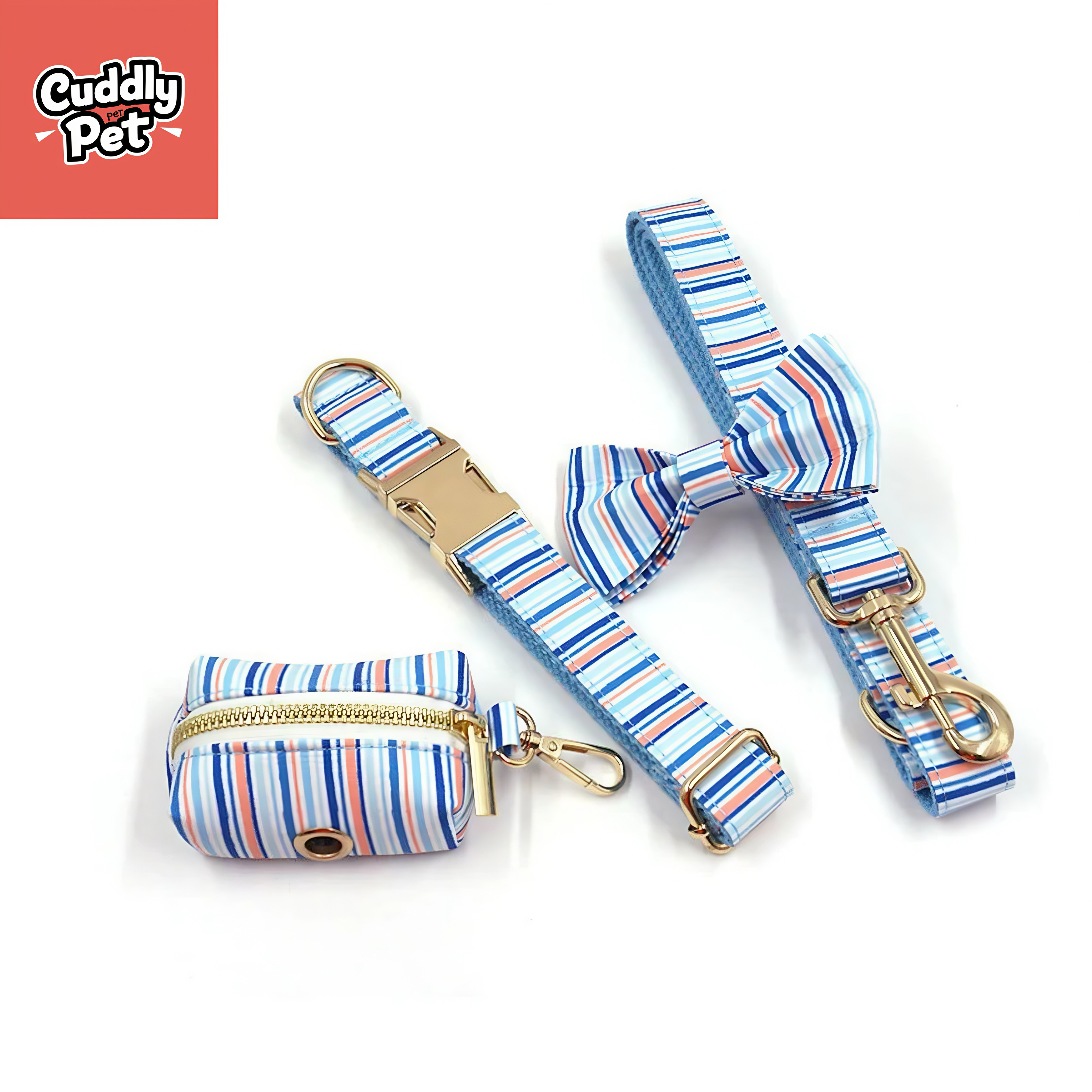 French Stripe Pet Vest 5-Pack w/ Custom Engraved Safety Buckle - Luxury Dog Vest Set (S-4XL) (Includes: "French Stripe," "5-Pack," "Custom Engraved," "Safety," "Luxury" + Size Range)