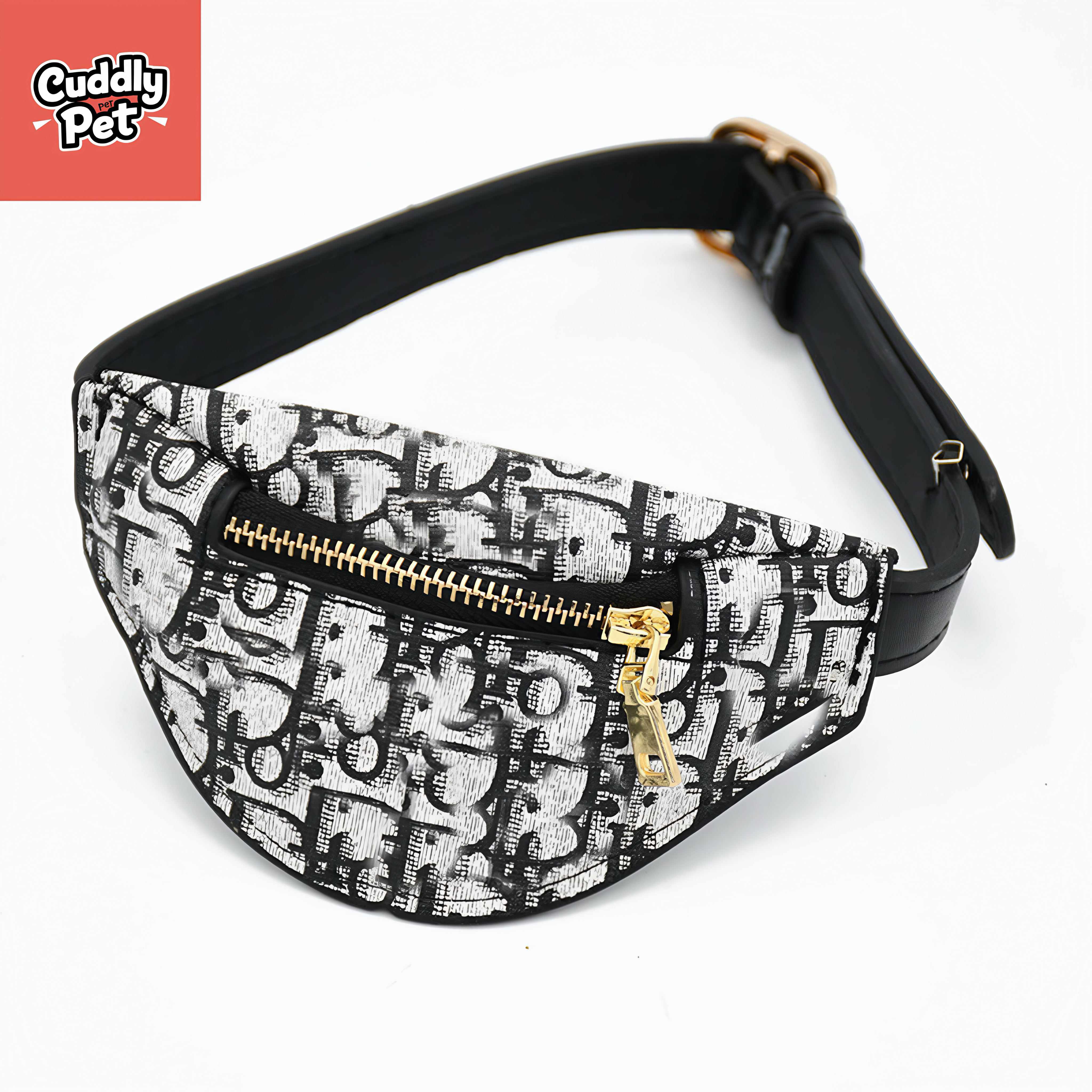 Fashion Pet Sling Bag – Adjustable Leather Dog Backpack for Small Dogs | CuddlyPet