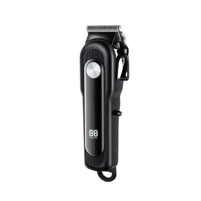 Professional Cordless & Corded Pet Grooming Clipper with Adjustable Steel Blade & LCD Display