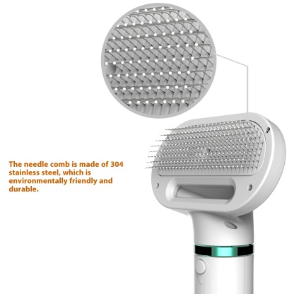 2-in-1 Pet Grooming Brush & Clipper | 304 Stainless Steel | Pain-Free Detangling & Trimming  