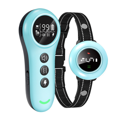 2-in-1 Dog Shock Collar & Dog Bark Collar - Smart Anti Barking Dog Training Collar with 5 Adjustable Sensitivity & 3300FT Remote for All Breeds IP67 Waterproof E-Collar-CUDDLY PET