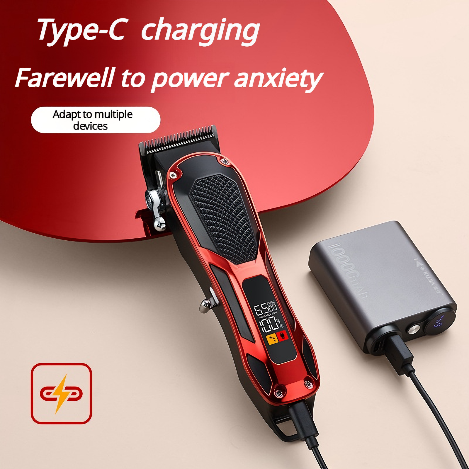 Pet Hair Clipper Professional - Quiet Cordless Dog Grooming Kit with Ceramic Blade & LCD | CuddlyPet