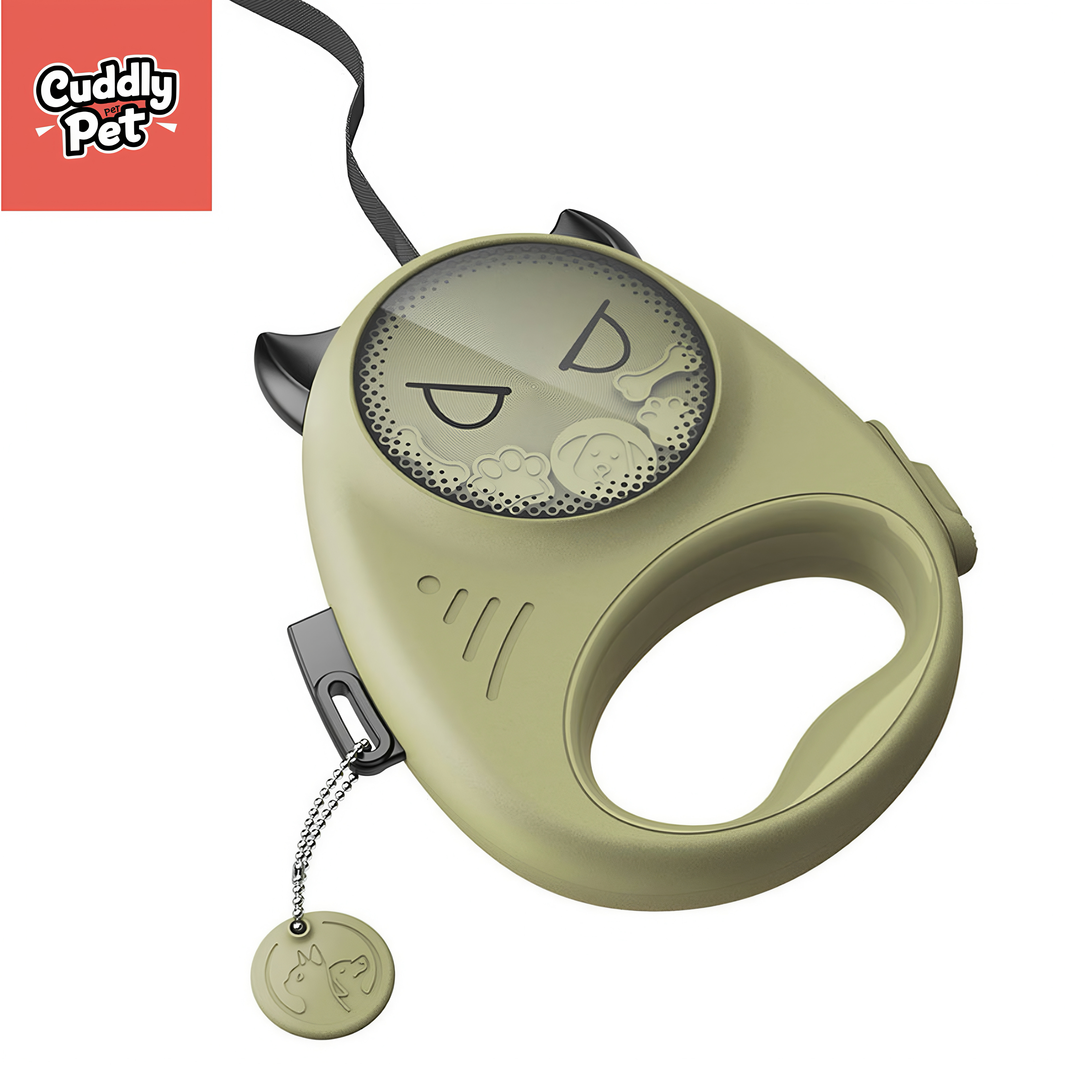 Green Devils Retractable Dog Leash - 4M Extendable Tape Lead for Small Medium Dogs | up to 25kg