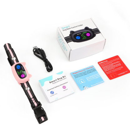 The new item color screen strong vibration without electric shock intelligent dog training dog training stop barking device accurate identification anti-false trigger-CUDDLY PET