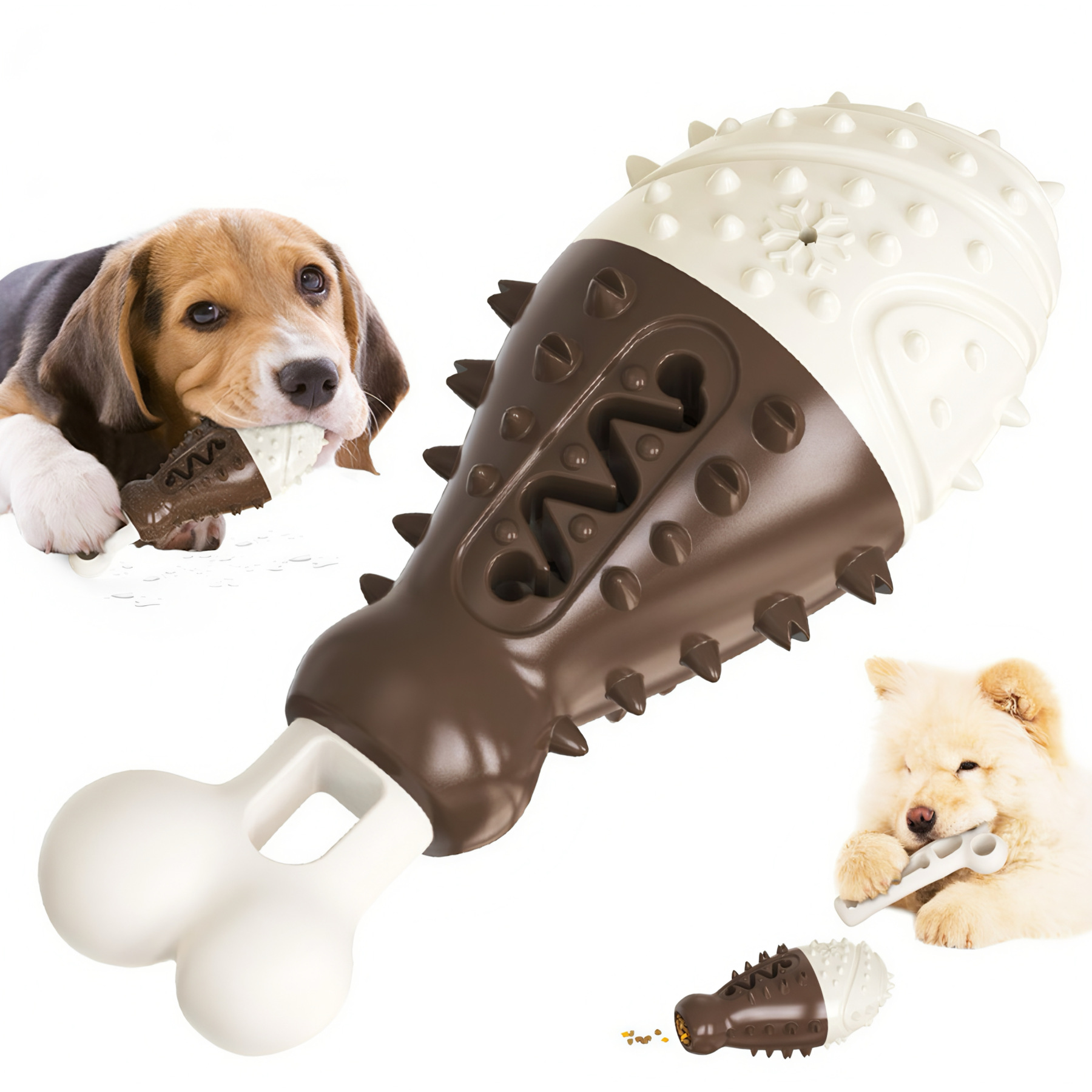 Multifunctional Dog Chew Toy for Teeth Cleaning, Cooling, Floating, IQ Training