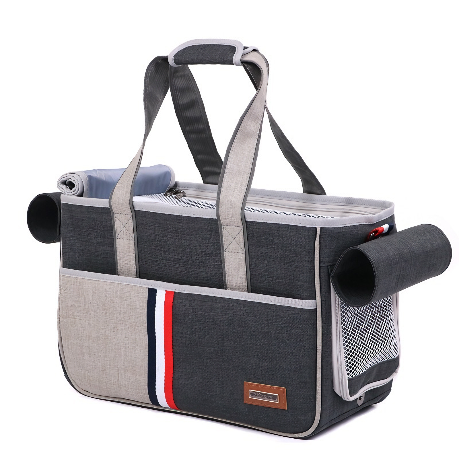 Breathable Pet Carrier for Cats & Small Dogs - Hands-Free Designer Tote | CUDDLYPET