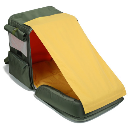 3-in-1 Expandable Cat Carrier Backpack – Foldable Pet Camping Bag with Sunshade, Breathable Mesh, Double Safety, Waterproof Nylon – for Travel, Hiking, Outdoor Adventures