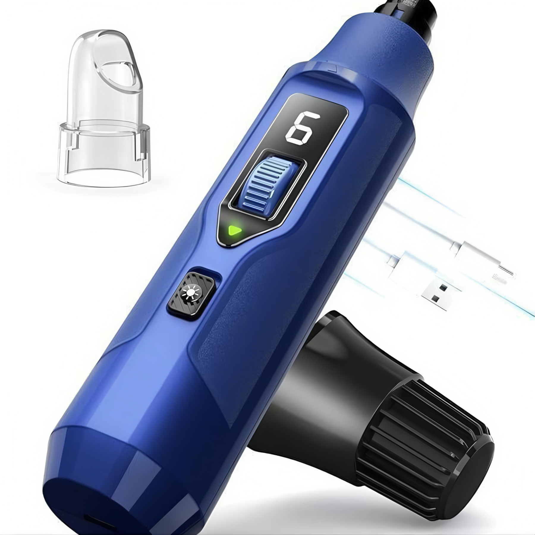 7-Speed Pet Nail Grinder with Instant Stop – Single-Hand Operation & Dust Collector – Safe for Dogs & Cats