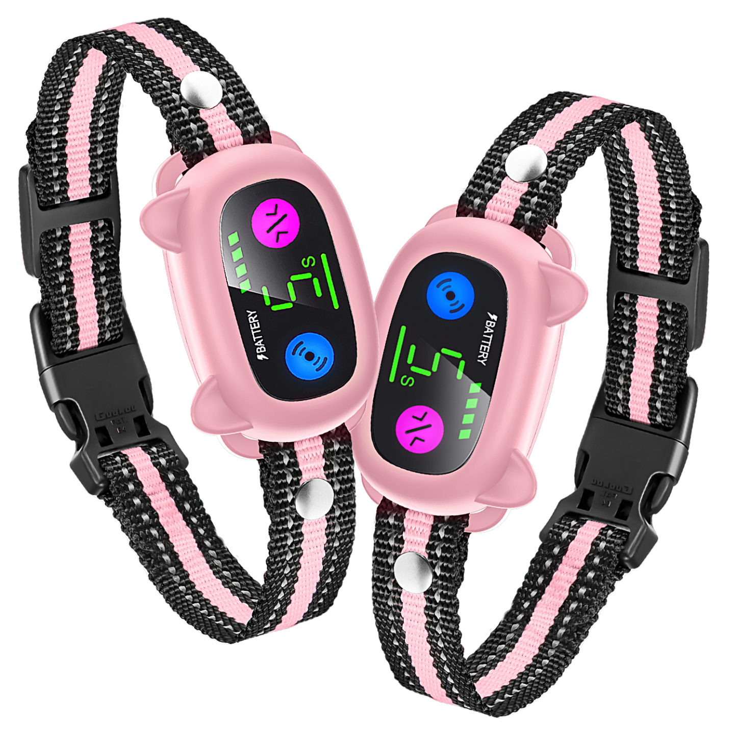 The new item color screen strong vibration without electric shock intelligent dog training dog training stop barking device accurate identification anti-false trigger-CUDDLY PET