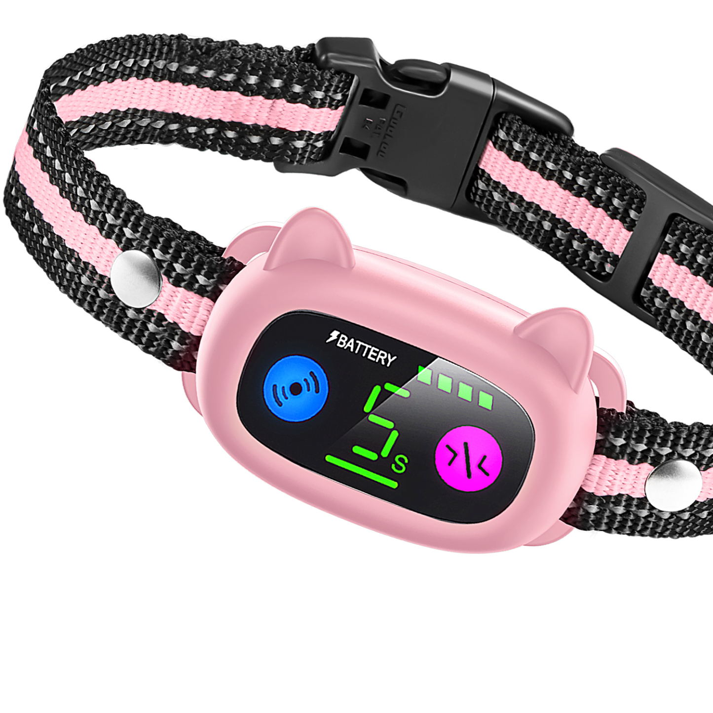 The new item color screen strong vibration without electric shock intelligent dog training dog training stop barking device accurate identification anti-false trigger-CUDDLY PET