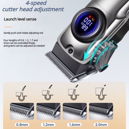 Professional Dog Grooming Clippers Cordless with LCD & 4 Blades | CuddlyPet