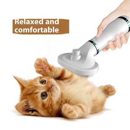 2-in-1 Pet Grooming Brush & Clipper | 304 Stainless Steel | Pain-Free Detangling & Trimming  