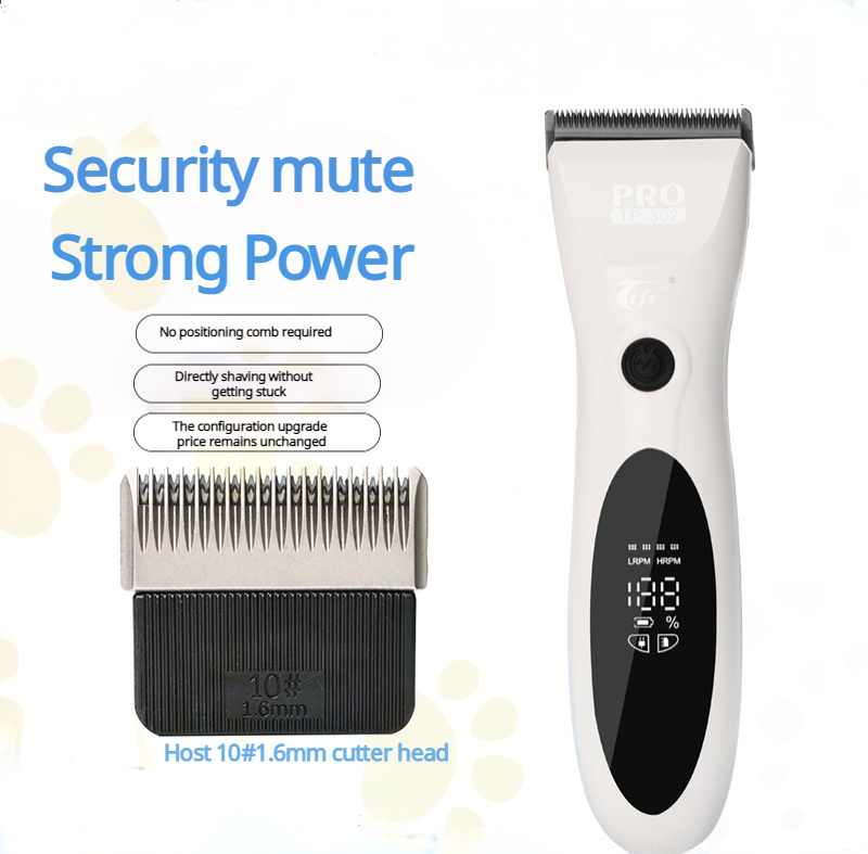 PROSAFE 8S Ultra-Quiet Professional Pet Clipper – 6000RPM High-Power, Rechargeable & Washable for All Pets  