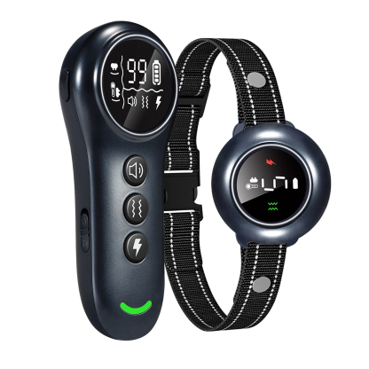 2-in-1 Dog Shock Collar & Dog Bark Collar - Smart Anti Barking Dog Training Collar with 5 Adjustable Sensitivity & 3300FT Remote for All Breeds IP67 Waterproof E-Collar-CUDDLY PET