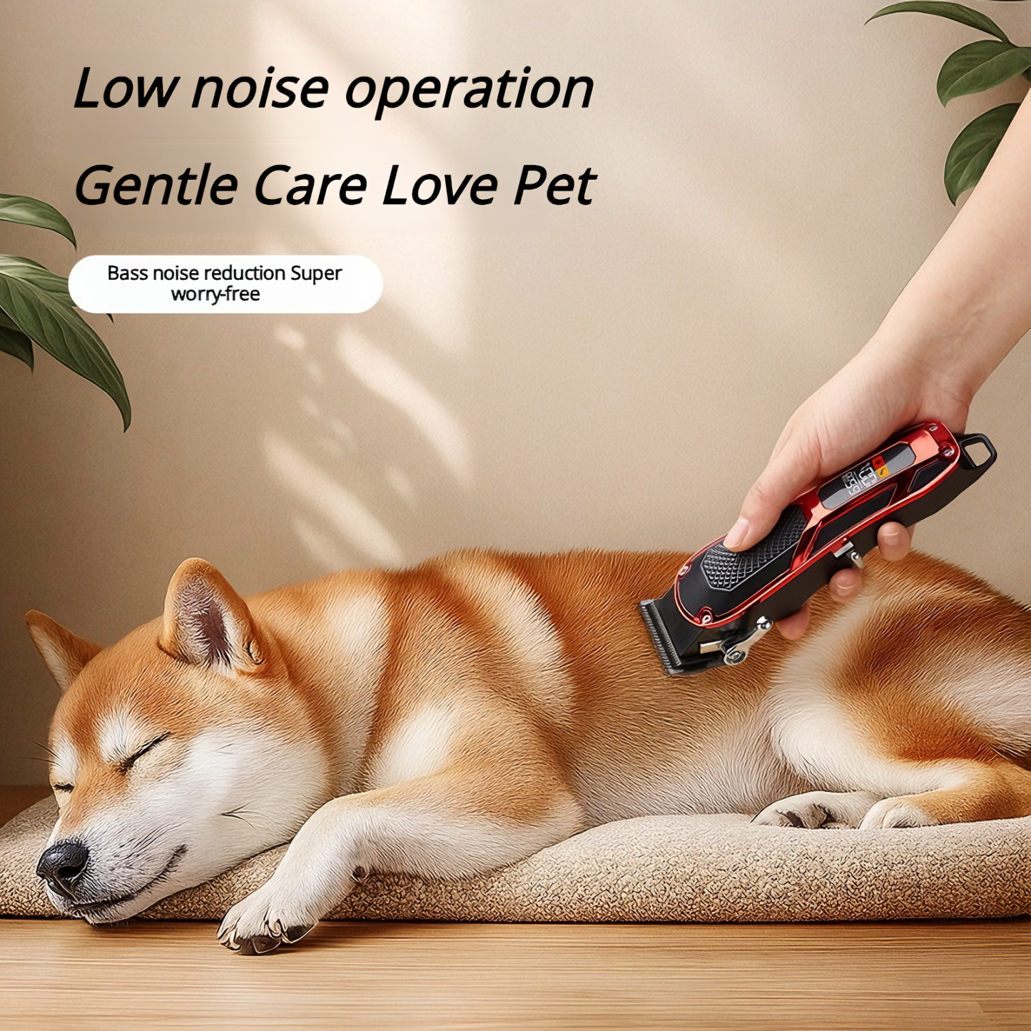 Pet Hair Clipper Professional - Quiet Cordless Dog Grooming Kit with Ceramic Blade & LCD | CuddlyPet