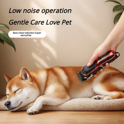 Pet Hair Clipper Professional - Quiet Cordless Dog Grooming Kit with Ceramic Blade & LCD | CuddlyPet