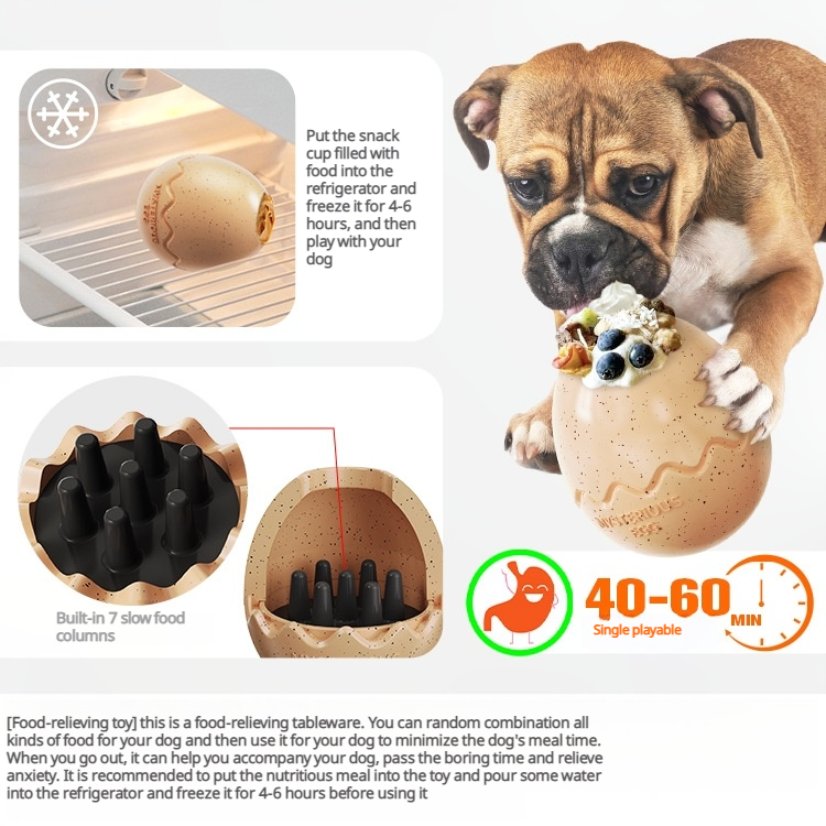 CuddlyPet Chew Toy for Dogs - Tough & Elastic Chewing, Slow Feeder, Food Dispenser, Mental Stimulation, Safe Food-Grade Material