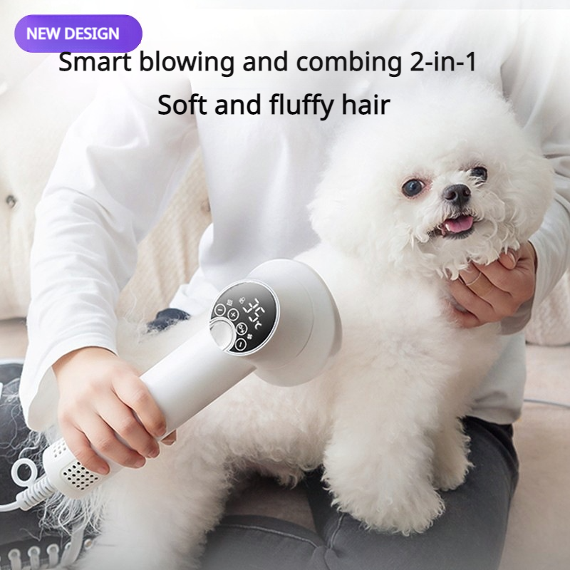Pet Hair Dryer For Dogs and Cats Two in One For Blowing and Combing by Hot-air