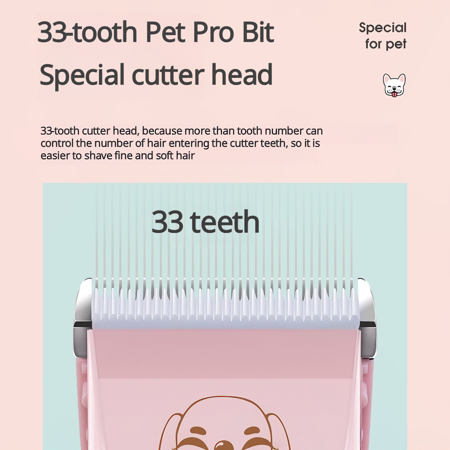 Professional Ceramic Blade Pet Grooming Clippers – Low Noise, USB Rechargeable, 5 Adjustable Lengths for Dogs & Cats